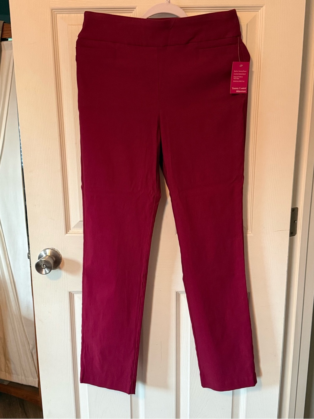 Kim Rogers Girls' Raspberry Stretch Ponte Leggings